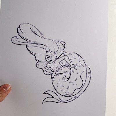 A Mermaid sculpture based on a design by Lauren Barger